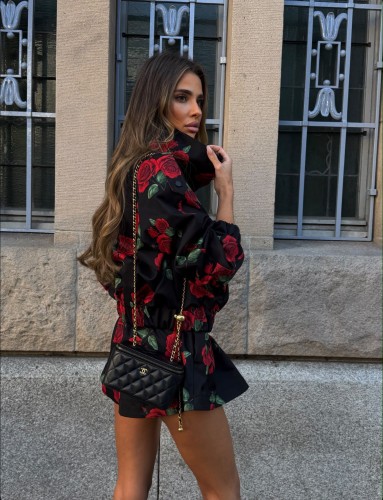 zestaw kurtka i spodenki city rose jacket lil glam